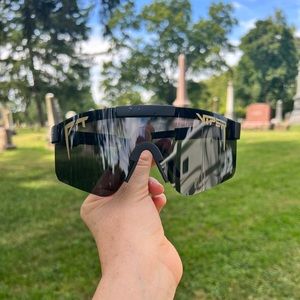 PIT VIPER Style Sunglasses - Black & Gold